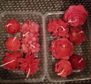 Kwiaty z wosku sojowego 