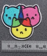 Naszywka -Koty paleta kolorów  (rewers z klejem)