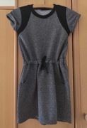 Sukienka dziewczęca szara dzianina Reporter