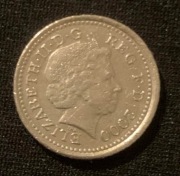 Wielka Brytania. 5 pensów. Five pence. 2000. Elżbieta II.