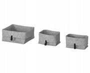 RAGGISTAR kosz Ikea filcowy duży szary pojemnik koszyk 1 szt.