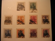 1918 r "Na skarb Narodowy" na znaczkach GG, 10 szt. 