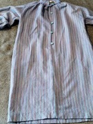 Niebieska w kolorowe paski sukienka z kieszeniami Givenchy 42 XL 