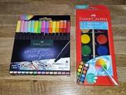 Cienkopisy 30 Kolorów + Farby 12 Kolorów Faber-Castell Nowe