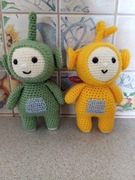 Teletubisie ,maskotki robione ręcznie ,dwa sztuki