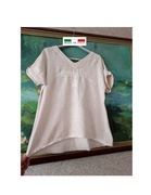 bluzka lniana bawełniana oversize przewiewna modna letnia luźna