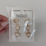 Długie Kolczyki Serce TRENDZ