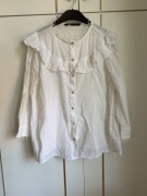 Koszula bluzka biała zdobiona plumetti Zara M/38