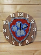 Zegar string art - Psi Patrol