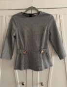 Bluzka w kratkę pepitkę H&M rozm. S 36 