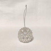 I145 Bombka z koralików ozdoba świąteczna Handmade Rękodzieło