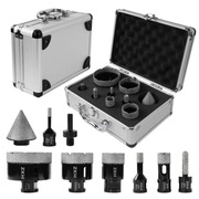 Zestaw 8 wierteł diamentowych do wiercenia w ceramice 