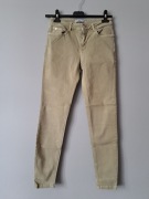 Zara spodnie jeans beżowe 36/s