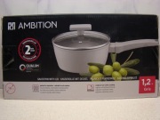 Rondel z pokrywką 16 cm 1,2 l Ambition GRIS