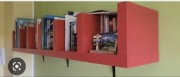Półka ścienna czerwona 30x190 cm z Ikei STAN IDEALNY
