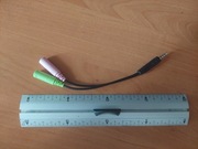 Kabel combo minijack 3.5mm - 2x mini jack 3.5mm