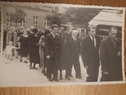 Andrychów pogrzeb kondukt lata 60-te zdjęcie oryg.