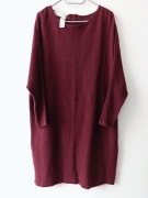 Sukienka burgundowa roz.xl/2xl wymiary opis firmy skovhuus