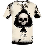 T-shirt 3D Koszulka Skull rozmiar L Fitness MMA