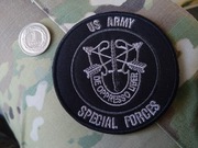 Naszywka US Army Special Forces czarna
