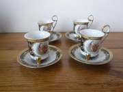 Przepiękne porcelanowe filiżanki japońskie ze spodkami 4 sztuki ZOBACZ 