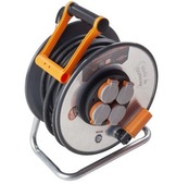 Bęben kablowy 25m 4 gniazda Szpula 230 V AC