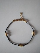 BRANSOLETKA YES SREBRNA POZŁACANA