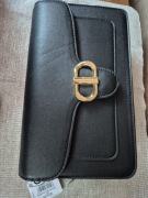 Torebka czarna skóropodobna damska na ramię 