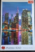 Puzzle 500 Pełnia księżyca nad Manhattanem Trefl