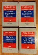Wielki słownik polsko-angielski angielsko-polski 4 tomy Philip Wilson