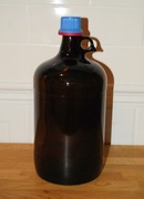 * Gąsior 4 L * butelka na alkohol nalewkę * CIEMNE SZKŁO