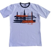 Diesel t-shirt oryginalna biała koszulka rozmiar M