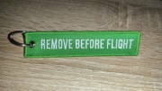 Zawieszka Remove Before Flight / RBF / ZIELONY / HAFT - 100% QUALITY