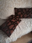 Poduszki dekoracyjne brąz 30x50cm