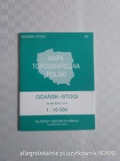 mapa topograficzna polski 1:10000 N-34-50-C-d-4 | gdańsk - stogi
