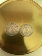 Monety 2x 50gr z roku 1992