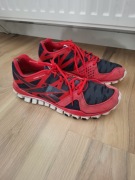 czerwone buty sportowe sneakersy do biegania Reebok RealFlex Transition 3.0