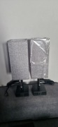 Komplet 2 nowoczesnych lamp nocnych | USB A i C | Żarówki w zestawie