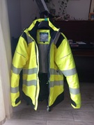 Kurtka odblaskowa, ocieplana.