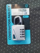 Kłódka szyfrowa srebrna