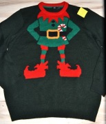 77^ F&F Świąteczny sweter zabawny Elf Skrzat XL/XXL
