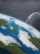 Obraz - Ziemia i księżyc