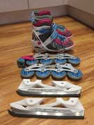 Spokey Rogue 29-32 łyżworolki łyżwy rolki 2w1