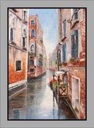 Kowalik - Wenecja - 50x70cm Obraz Olejny Miasto Architektura 