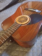 Samick D-1 LH gitara akustyczna cała mahoniowa leworęczna ustawiona do gry
