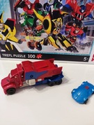 Transformers Optimus Prime 2015 Specjal edition+ mini Transformers + puzzle
