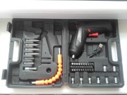 Wkrętak akumulatorowy 4,2V, ZHCY, w walizce z akcesoriami 1500mAh, 250RPM, 