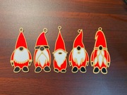 Zestaw Świątecznych Krasnali/Pomocników Świętego Mikołaja.