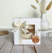 Świeca Sojowa w gipsie 2w1– świeca+pojemnik z gipsu