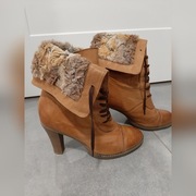 Botki skórzane rozm. 39